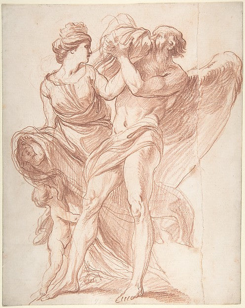 Rhea Outwitting Saturn 18th cent-Edme Bouchardon,16x12"(A3)Poster