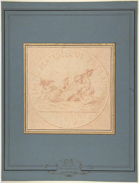 Design for a Token: Galères 1740 1740-Edme Bouchardon,16x12"(A3)Poster