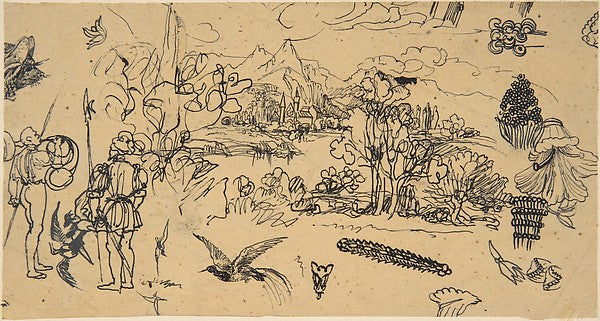 Studies-Rodolphe Bresdin, Poster Print