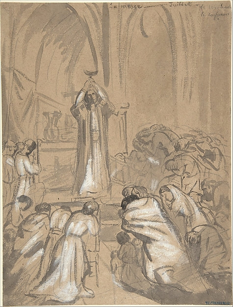 Mass c1837–38-Théodore Chassériau,16x12"(A3) Poster