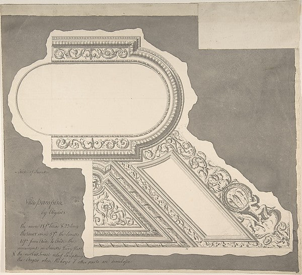 Ceiling of Staircase Palazzo Mattei c1750–55-Sir William Cham,16x12"(A3)Poster
