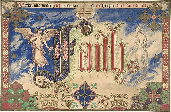 Faith 1830–62-Freeman Gage Delamotte, Poster Print Wall Art