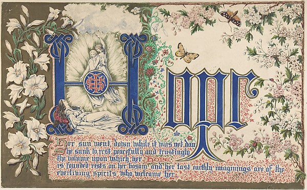 Hope 1830–62-Freeman Gage Delamotte, Poster Print Wall Art