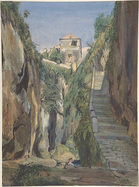 A Glen in Sorrento mid-19th cent-Thomas Hartley Cromek,16x12"(A3) Poster