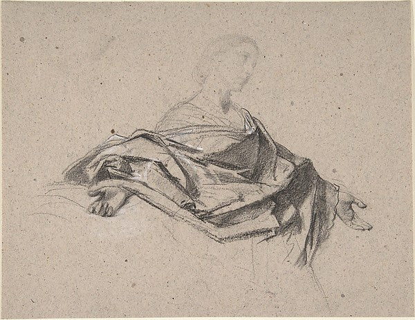 Half-Length Figure of a Woman with Outstretched Arms-François-, Poster Print