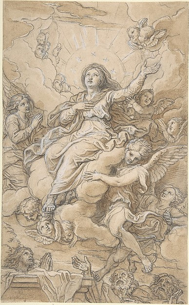 The Assumption of the Virgin-Michel Corneille the Younger, Poster Print Wall Art