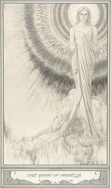 The Ghost of Isabella The White Devil c1930-Henry Weston Kee, Poster Print Wall Art