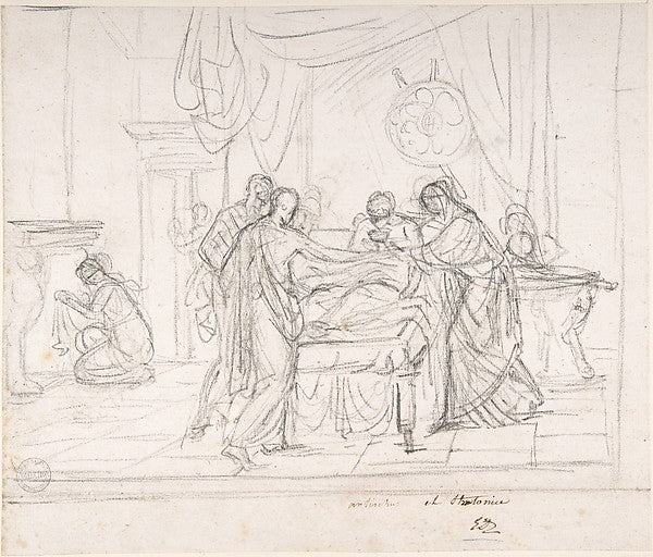 Scene from Ancient History: Cup Offered to an Invalid n.d.-Jac,16x12"(A3) Poster