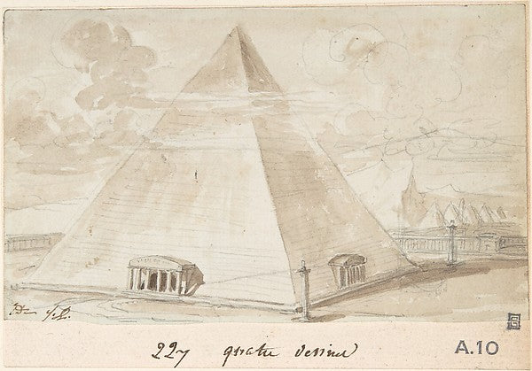 Study of a Pyramid n.d.-Jacques Louis David, Poster Print