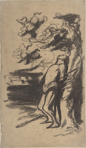Saint Sebastian 1849–50-Honoré Daumier,16x12"(A3) Poster
