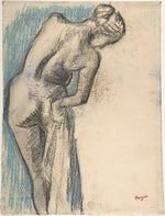 Bather Drying Herself c1883–84-Edgar Degas,16x12"(A3) Poster
