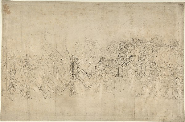 A Military Review late 18th–early 19th cent-Attributed to Thom,16x12"(A3)Poster