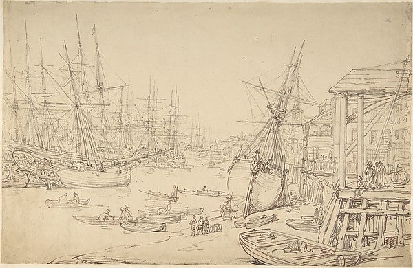 Shipyard Greenwich before 1791-Thomas Rowlandson, Poster Print Wall Art