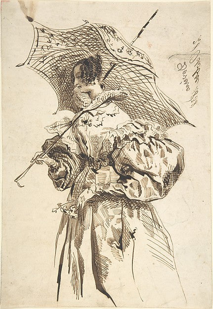 Lady with a Parasol 1838-Achille-Jacques-Jean-Marie Devéria, Poster Print