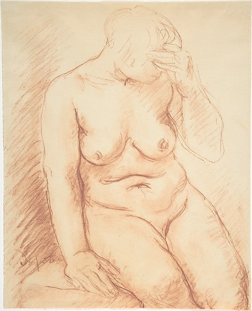 Female Nude n.d.-Charles-Albert Despiau, Poster Print Wall Art