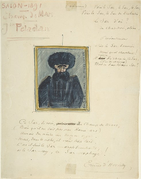 Satirical Drawing of the Sâr Joséphin Peladan 1891-After Marce, Poster Print