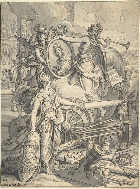 Allegorical Homage to the Duc du Maine Grand Maître de l'Arti, Poster Print Wall Art