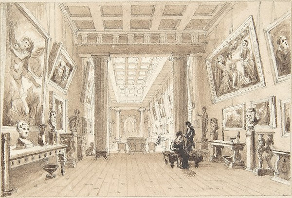 Interior of Thomas Hope's Picture Gallery Duchess Street Lon, Poster Print