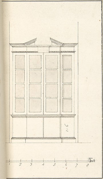Breakfront Bookcase early to mid-18th cent-After Robert Morris, Poster Print Wall Art