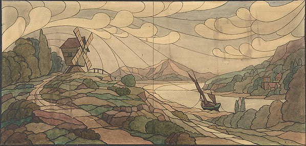 Design for a Stained Glass Window in Mr. Seldon's Showroom 190, Poster Print