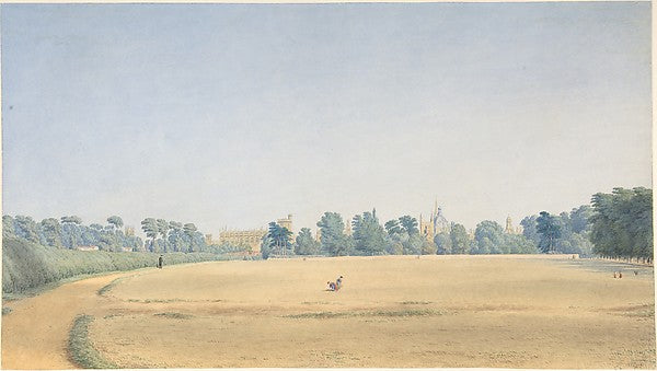 View of University Park looking towards New College Oxford af, Poster Print Wall Art