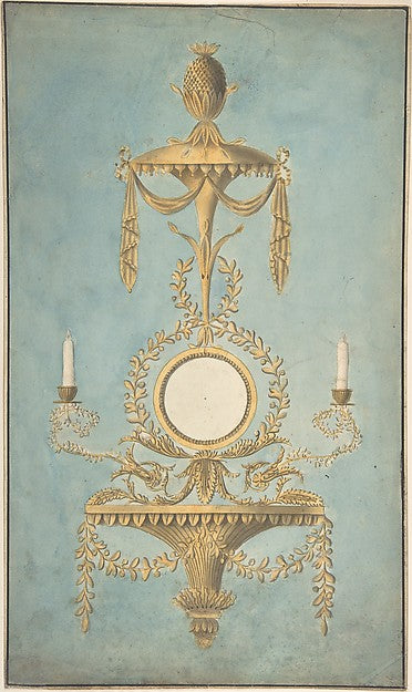Design for a Sconce with a Mirror late 18th–early 19th cent-Jo, Poster Print Wall Art