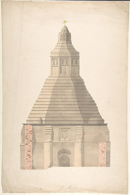 The Abbot's Kitchen Glastonbury Abbey 19th cent-Anonymous,Br, Poster Print Wall Art