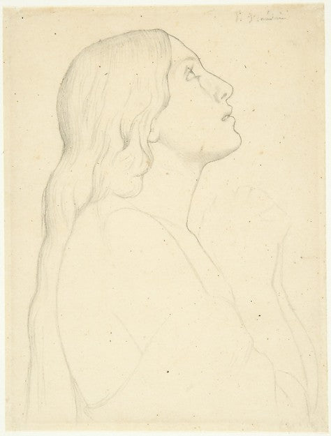 Saint Agatha 19th cent-Paul Flandrin,16x12"(A3)Poster