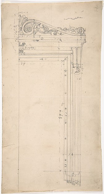 Design for a Door Frame for 37 Tavistock Place London 19th c, Poster Print Wall Art