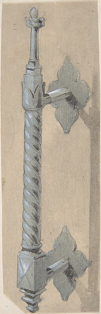 Metal Doorpull for Church second half 19th cent-Anonymous, Bri, Poster Print Wall Art