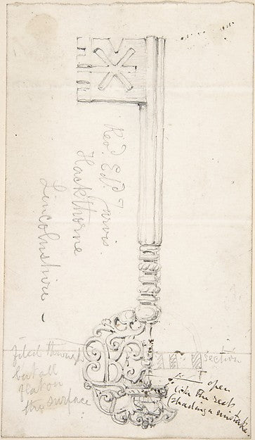 Key from Lincolnshire Church second half 19th cent-Anonymous, , Poster Print Wall Art
