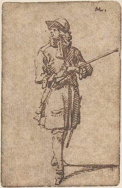 A Sportsman with a Gun 1670–1702-Marcellus Laroon the Elder ,16x12"(A3)Poster