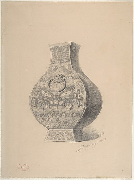A Chinese Vase mid-19th cent-Jules-Ferdinand Jacquemart,16x12"(A3) Poster