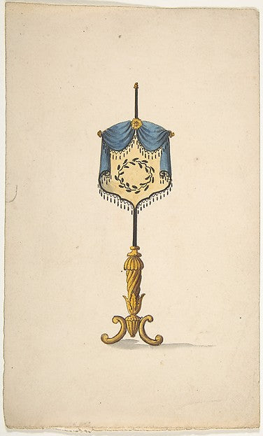 Design for a Firescreen early 19th cent-Attributed to Gillows , Poster Print Wall Art
