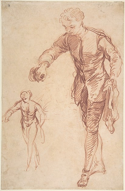 Study of a Valet Pouring Wine c1723-François Le Moyne,16x12"(A3)Poster