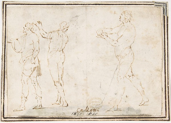 Athletes 1624–63-attributed to Francesco Allegrini 1615/20–af, Poster Print Wall Art