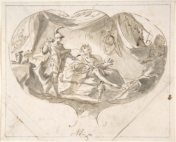 Alexander the Great and King Poros n.d.-Martin Altomonte,16x12"(A3)Poster