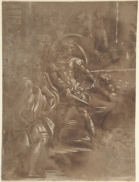 Left Third of a Martyrdom of Saint Peter and Saint Paul. 1508–,16x12"(A3) Poster