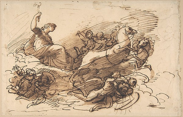 Aurora Riding in Her Chariot 1754–1817-Andrea Appiani, Poster Print Wall Art
