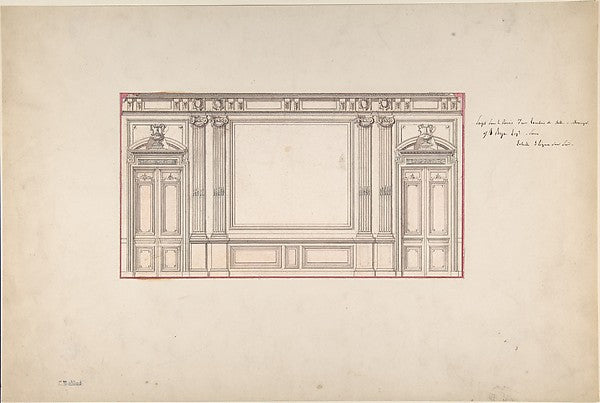 Design for Wall Panelling 19th cent-Charles Monblond, Poster Print