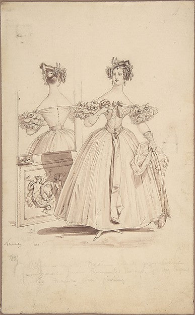 Costume Design 1836–37-Pierre-Numa Bassaget, called Numa,16x12"(A3) Poster