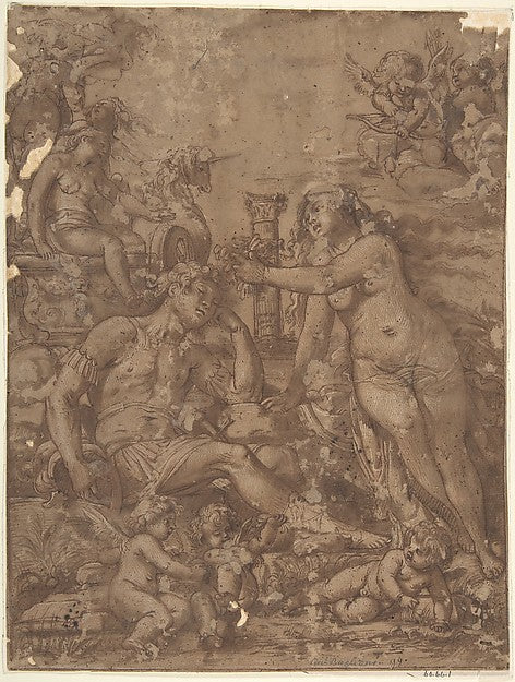 Rinaldo and Armida 1566–1643-Giovanni Baglione, Poster Print Wall Art