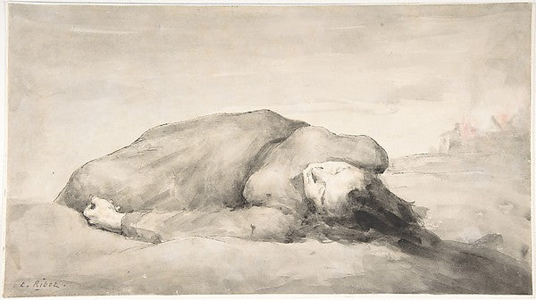 War Scene c1870–72-Théodule-Augustin Ribot,16x12"(A3) Poster