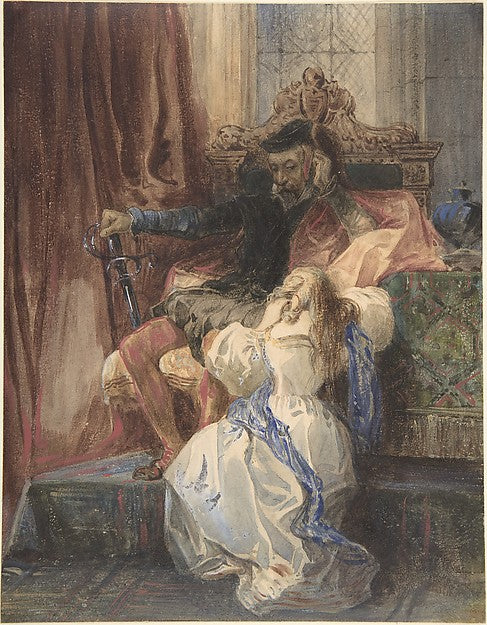 The Pardon Refused c1826–29-Camille-Joseph-Étienne Roqueplan, Poster Print Wall Art