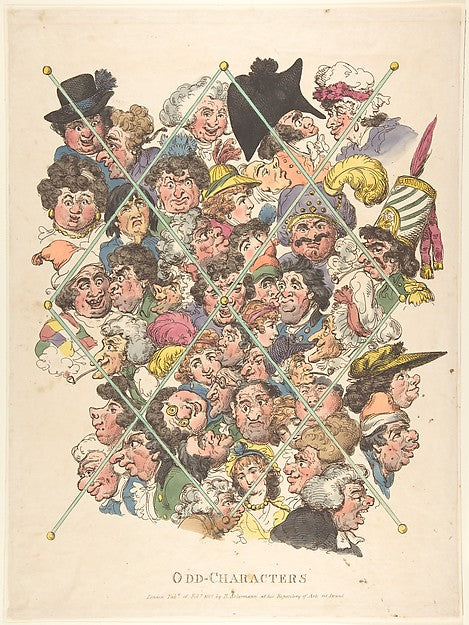 Odd Characters February 16, 1801-Thomas Rowlandson, Probably a,16x12"(A3)Poster