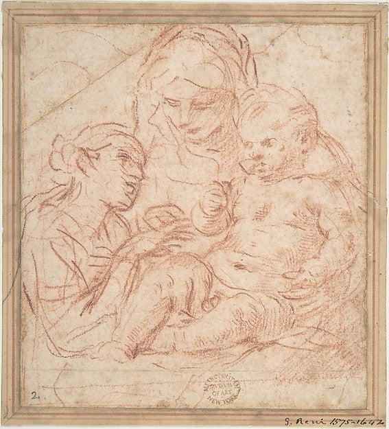 The Mystic Marriage of Saint Catherine 1612–48-Simone Cantarin,16x12"(A3) Poster