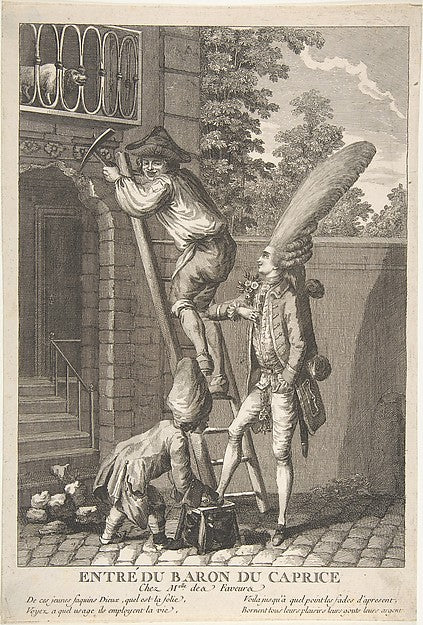 The Entry of the Baron of Caprice to the Home of Miss Favors , Poster Print