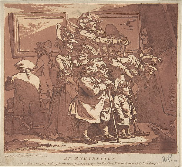 An Exhibition December 26, 1776-Philippe Jacques de Loutherbou,16x12"(A3)Poster