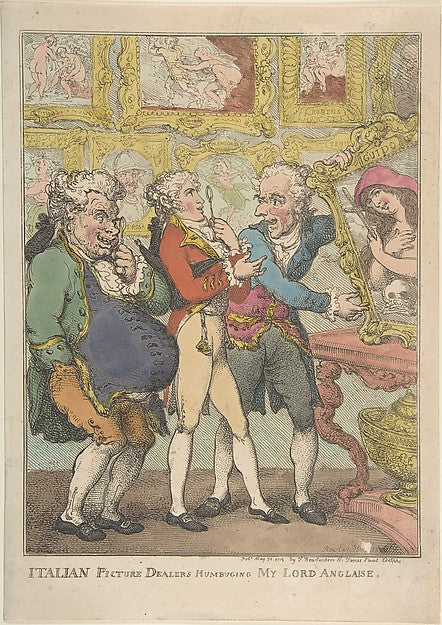 Italian Picture Dealers Humbugging My Lord Anglaise May 30, 18, Poster Print