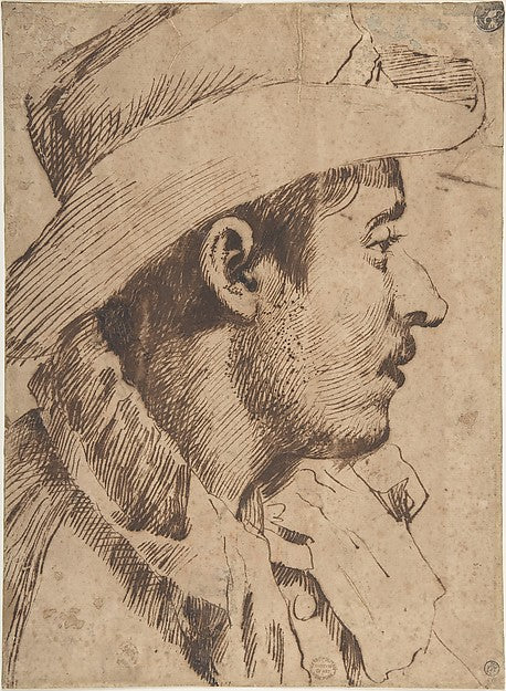 Head of a Young Man 1560–1609-Anonymous, Italian, Bolognese, 1,16x12"(A3) Poster